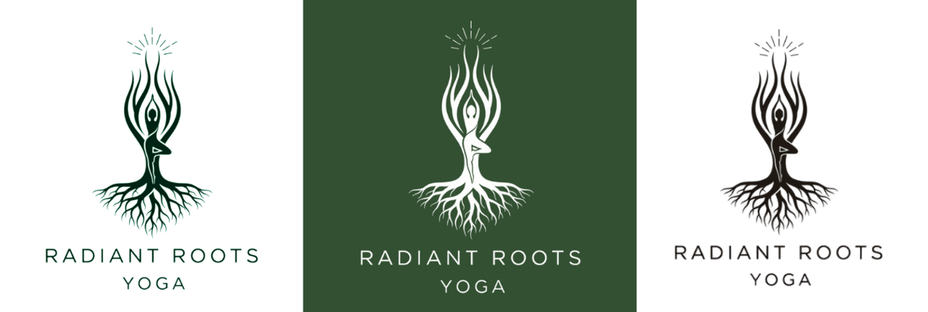 Radiant Roots Yoga brand identity